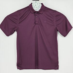 Ariat Tek Shirt Mens Medium Polo Heat Series Performance Sports Maroon M